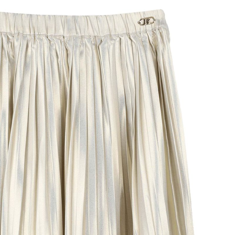 Michael Kors Pleated Voile Gold Midi Skirt 4Y - 10Y image number 2